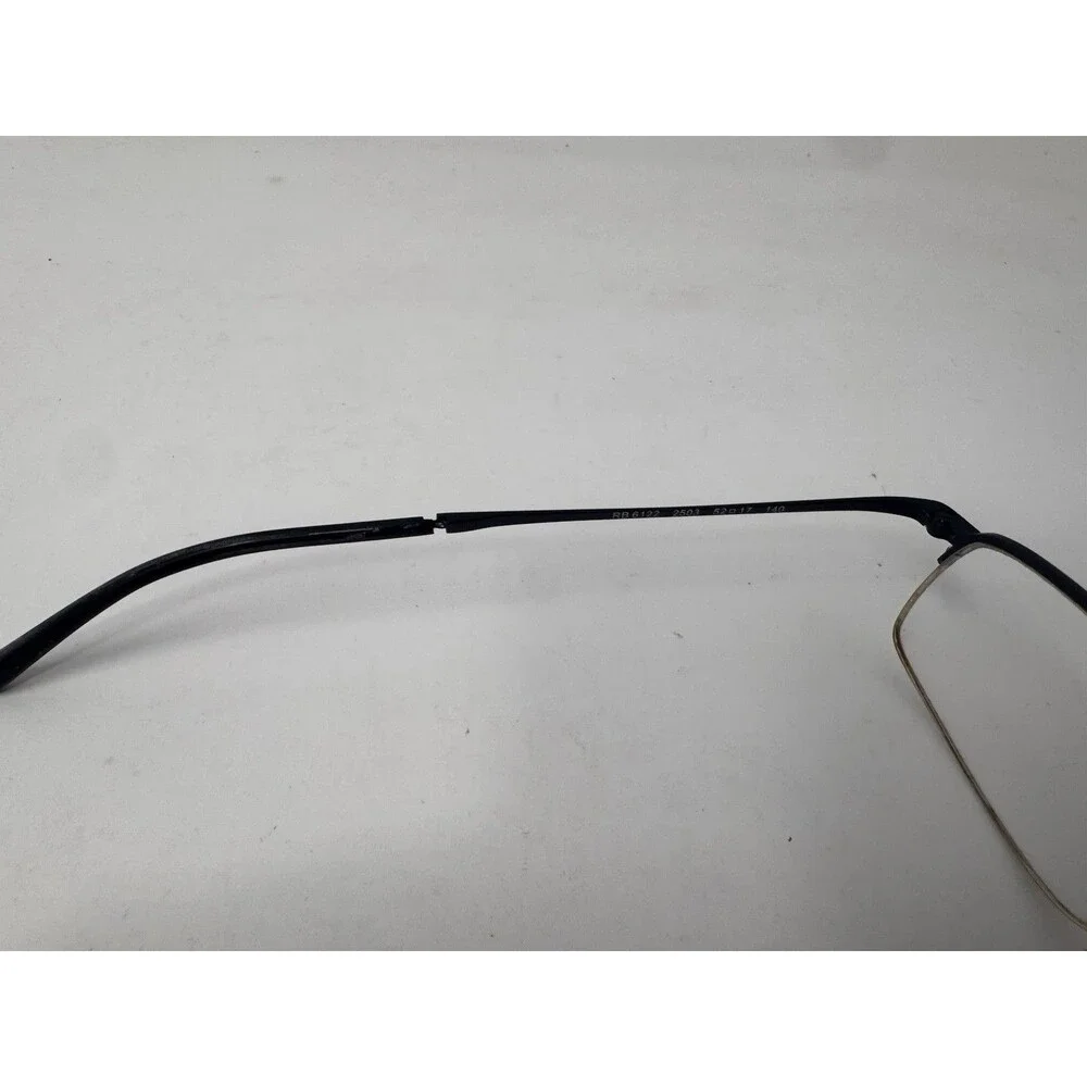 Ray-Ban RB6122 Eyeglass Frames Only 52-17-140 Black Gold 2503 Authentic